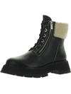 3.1 Phillip Lim Kate Zip Lug-sole Shearling-trimmed Leather Combat Boots In Black
