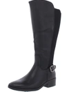 BARETRAPS MCKAYLA WOMENS FAUX LEATHER WIDE CALF KNEE-HIGH BOOTS