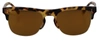 DOLCE & GABBANA DOLCE & GABBANA BROWN GOLD ACETATE HAVANA DG430A WOMEN'S SUNGLASSES