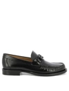 Ferragamo Fort Bit Loafer In Black