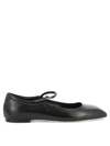 Aeyde Square Toe Ballerina Shoes In Black