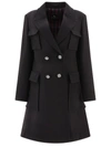 Etro Coat With Floral Buttons In Black