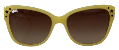 Dolce & Gabbana Yellow Acetate Frame Stars Embellisht Dg4124 Sunglasses