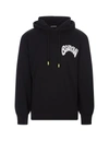 BARROW BARROW HOODIE WITH FRONT AND BACK LOGO PRINT
