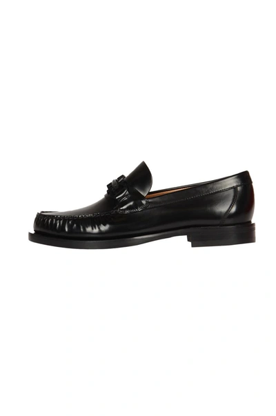 Ferragamo Fort Leather Loafers In Black