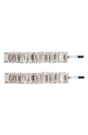 BRIDES AND HAIRPINS ALISSA SET OF 2 CRYSTAL BOBBY PINS