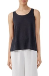 Eileen Fisher Organic Linen Tank In Nocturne