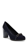 ANNE KLEIN CELINA CHAIN BLOCK HEEL PUMP