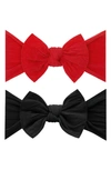 Baby Bling Headbands In Cherry Black