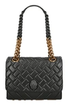 Kurt Geiger Large Kensington Kurt Leather Convertible Shoulder Bag In Black