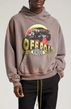 RHUDE OFF ROAD COTTON GRAPHIC HOODIE