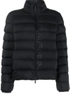 Moncler Cerces Logo Quilted Down Jacket In Black