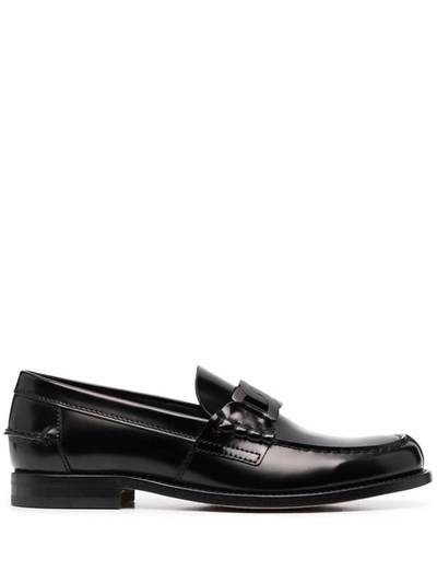 Tod's 80b Loafers In Black