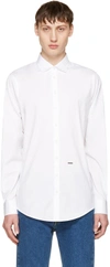DSQUARED2 White Poplin Carpenter Shirt