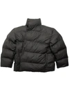 Balenciaga Logo-print Puffer Jacket In Black