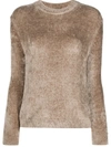 Herno Resort Chenille Jumper In Powder