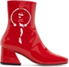 DORATEYMUR Red Patent Nizip Boots