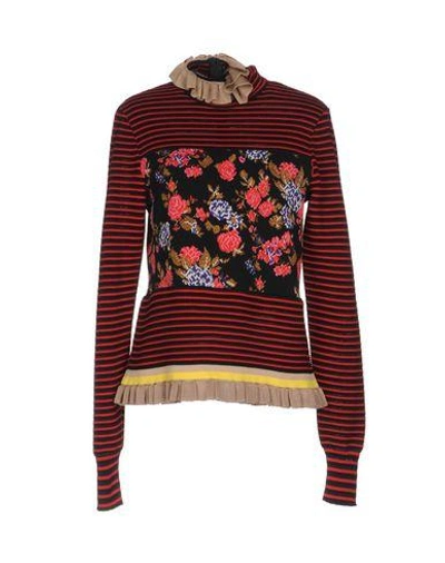 Msgm Turtleneck In Red