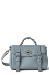 Mulberry Mini Alexa Grained-leather Bag In Blue