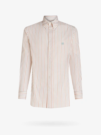 Etro Striped Button-down Shirt In Multi