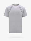 Alexander Mcqueen Organic Cotton T-shirt With Logo Detail In Grey