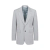Alexander Mcqueen Wool And Mohair Blazer In Grey