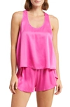 Lunya Washable Silk Tank In Caffeinated Pink