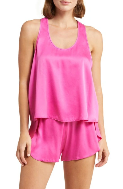 Lunya Washable Silk Tank In Caffeinated Pink