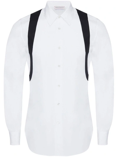 Alexander Mcqueen Harness Button-up Shirt In White