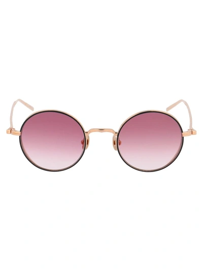 Matsuda M3087 Sunglasses In Rg-mbk Rose Gold