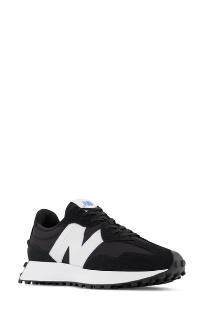 New Balance 327 Low-top Sneakers In Black/ White