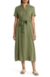 CASLON CASLON(R) UTILITY TIE WAIST SHIRTDRESS