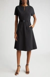 JUDITH & CHARLES AUDREY BELTED DRESS