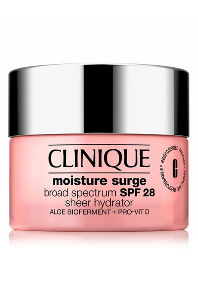CLINIQUE CLINIQUE MOISTURE SURGE BROAD SPECTRUM SPF 28 SHEER HYDRATOR