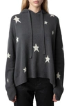 ZADIG & VOLTAIRE MARKY INTARSIA STAR CASHMERE HOODIE