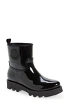Moncler Kickstream Waterproof Rain Boot In Black