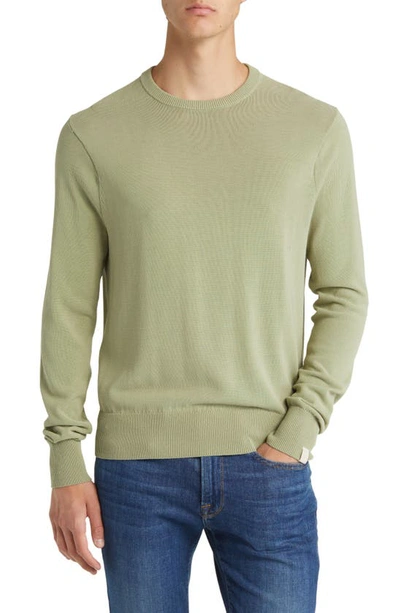 Rag & Bone Men's Nolan Corded Long-sleeve Crewneck Sweater In Green