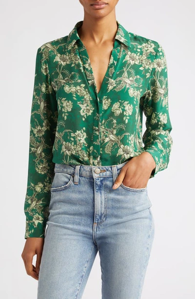 Alice And Olivia Reilly Central Park Printed Blouse