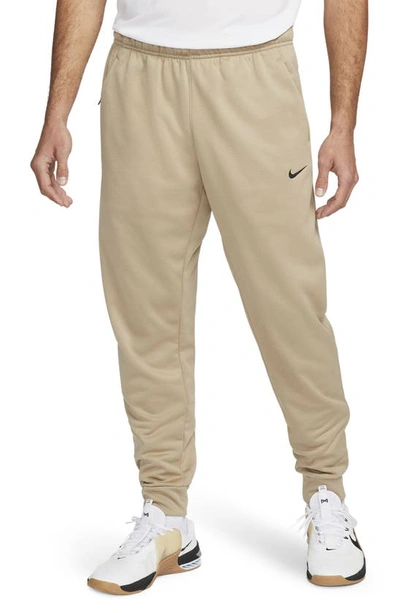 Nike Men's  Therma Therma-fit Tapered Fitness Pants In Khaki/ Khaki/ Black