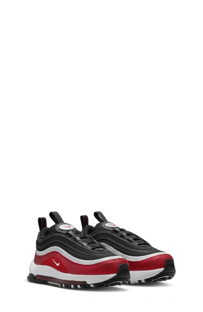 Nike Kids' Air Max 97 Se Sneaker In Metallic Silver/varsity Red/black