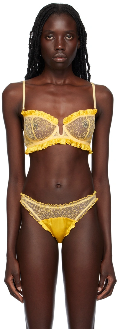 Le Petit Trou Yellow Mimosa Bra