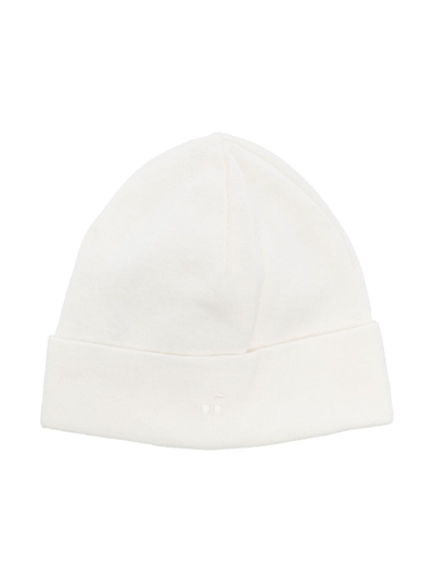 Bonpoint Babies' Logo-embroidered Cotton Beanie In White