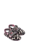 Melissa Kids' Mini Fabula Sandal In Pink/ Black