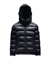 Moncler Enfant Maya Down Jacket In Blu