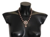 DOLCE & GABBANA Dolce & Gabbana  Brass Crystal Faux ivory Pendants Women's Necklace