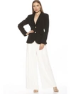 Alexia Admor Jessica Peak Lapel Blazer In Black