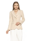 Alexia Admor Jessica Peak Lapel Blazer In Brown