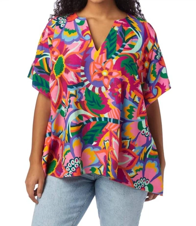 Crosby By Mollie Burch Maggie Top In Heat Waves In Multi