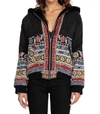 Johnny Was Malini Fur Bomber Jacket In Black