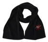 Dolce & Gabbana Gray #dgloveslondon Wool Wrap Wool Scarf In Black